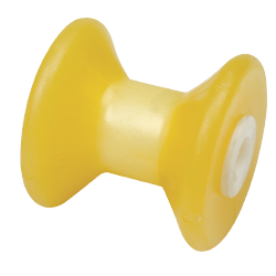 Bow Roller 3" X 1/2" Tpr Yellow-Bulk